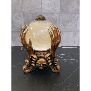 Martha Stewart Crystal Ball Skull Base Skull WMotion, Lights & Sound Table Decor
